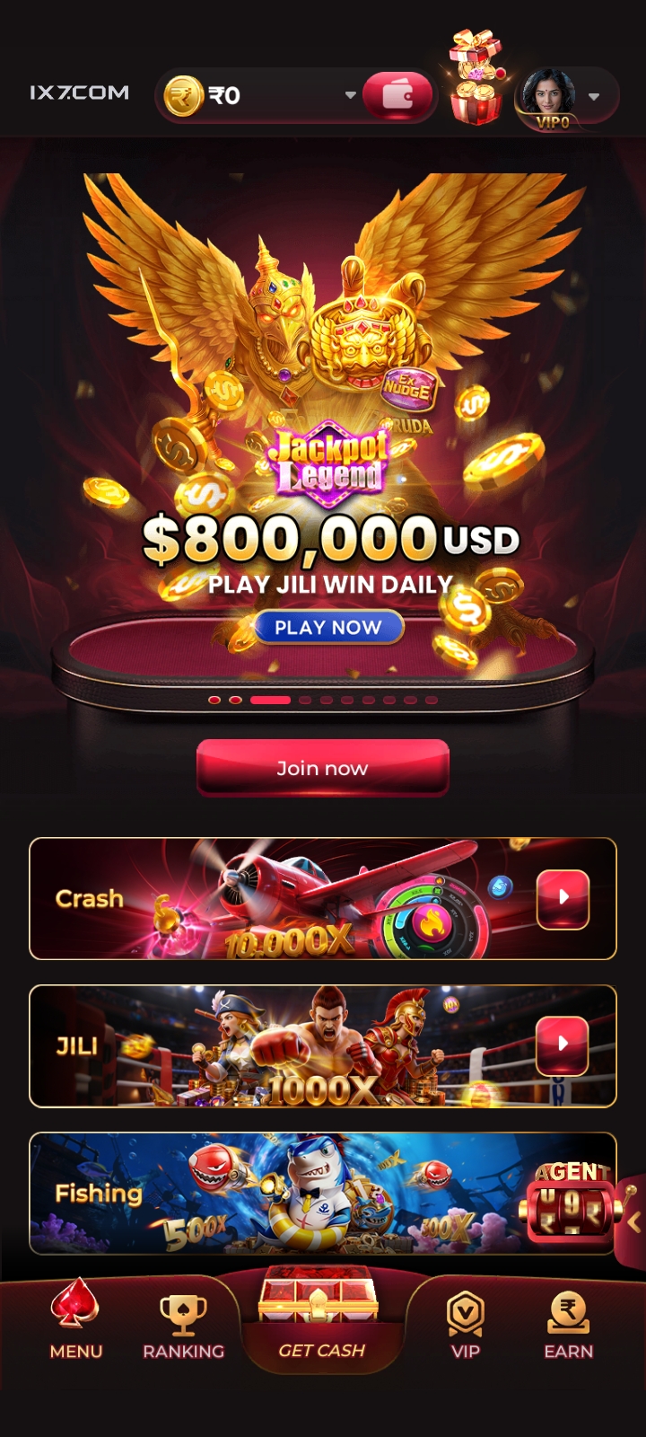 IX7 Game mobile gaming app optimized for Android devices with fast loading